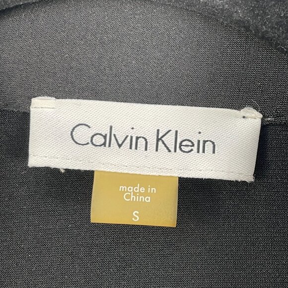 Calvin Klein Womens Small Black Sparkle Open Front Bolero Cardigan Shrug - Picture 3 of 8